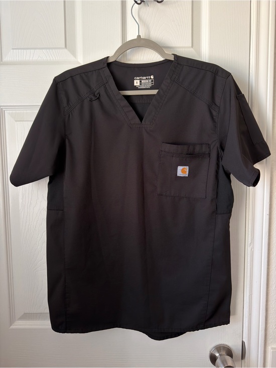 Carhartt Other - Carhartt Modern Fit Black Scrub Top Women’s Small V-Neck Stretch